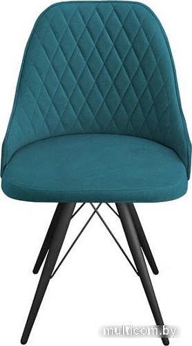 Стул Трия Гранд К3 (черный муар/микровелюр Wellmart Silver)