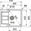 Кухонная мойка Franke Sirius 2.0 S2D 611-62 (500) Tectonite 143.0628.367 (серый)