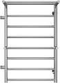 Полотенцесушитель TERMINUS Аврора П8 500х800 (с 2 полками и боковым подключением 500 слева)