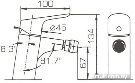 Смеситель Bravat Drop F34898C