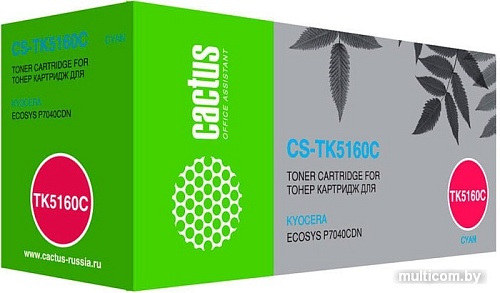 Картридж CACTUS CS-TK5160C (аналог Kyocera TK-5160C)