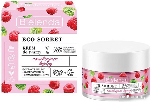Косметика по уходу за лицом Bielenda Крем для лица Eco Sorbet Raspberry 50 мл