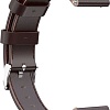 Ремешок Rumi кожаный Slim 22 мм (темно-коричневый)