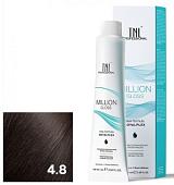 Крем-краска для волос TNL Professional Million Gloss 4.8 100 мл