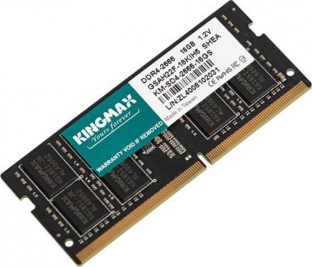 Оперативная память Kingmax 16ГБ DDR4 SODIMM 2666 МГц KM-SD4-2666-16GS