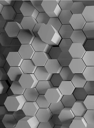Фотообои Vimala 3D Шестиугольники 4 270x200