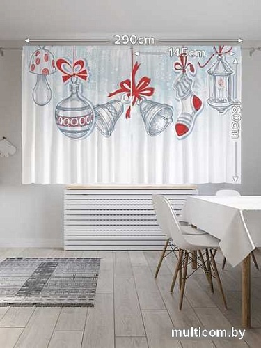 Комплект штор JoyArty В каждом доме Oxford DeLux 1.45x1.8 м pox_20071_145x180 (2 шт)