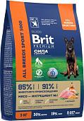 Сухой корм для собак Brit Premium Dog Adult Sport 5000 с курицей 3 кг
