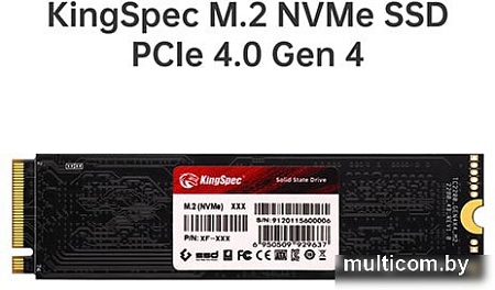 SSD KingSpec PCle 4.0 XF Series 512GB