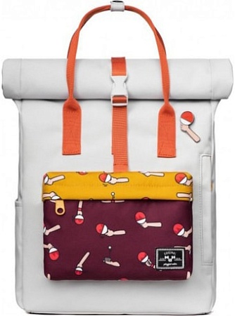 Рюкзак MAH MR20C1965B01 (светло-серый/бордовый)