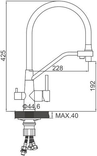 Смеситель Ledeme L74855-16