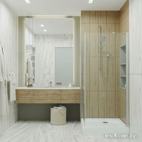 Душевой уголок Triton Форта Хром А1 90х90 (прозрачное стекло)