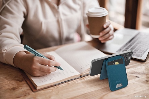 Кредитница Momax 1-Wallet SR29B (Teal Blue)