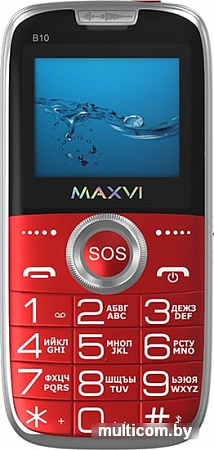 Мобильный телефон Maxvi B10 (красный)