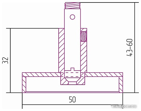 Держатель Сунержа TUBE телескопический 00-1500-0000