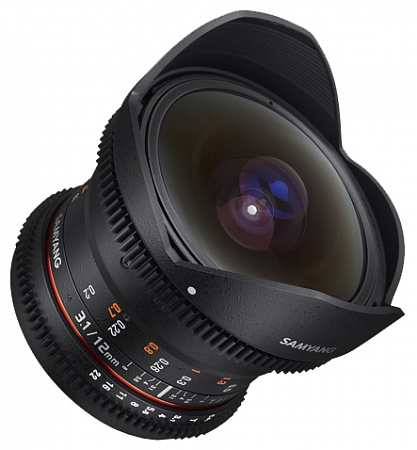 Объектив Samyang 12mm T3.1 ED AS NCS VDSLR Fish-eye Micro 4/3
