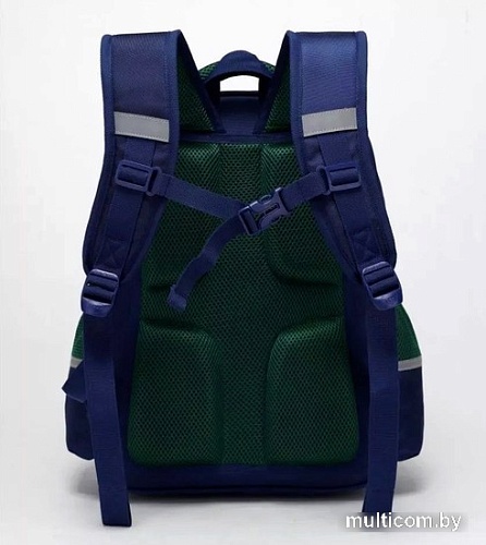 Школьный рюкзак Sun Eight SE-22006 (темно-синий/зеленый)
