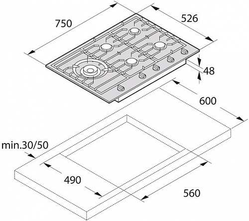 Варочная панель ASKO HG1776AB