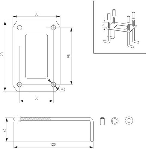 Фонарный столб Arlight LGD-TENT-BOLL-H500-9W 029969