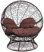 Кресло M-Group Апельсин 11520205 (коричневый ротанг/коричневая подушка)