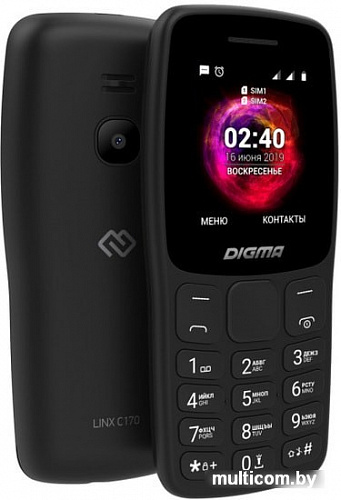 Мобильный телефон Digma Linx C170 (черный)