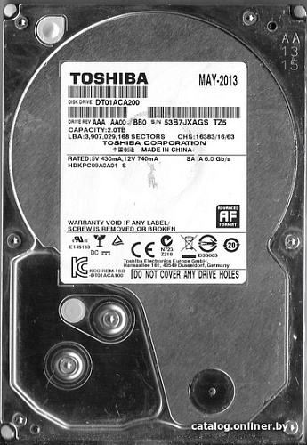 Жесткий диск Toshiba HDKPC09A0A01 2TB