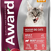 Сухой корм для кошек Award Adult Indoor Big Сats (для крупных пород с говядиной и курицей с добавлением брокколи и Юкки Шидигера) 1.5 кг