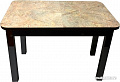 Обеденный стол Solt Молли 1 (мрамор золотой/ноги квадратные черные)