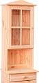 Шкаф-витрина Диприз Lena 1-дверный Д.73044.7 (сосна, без отделки)