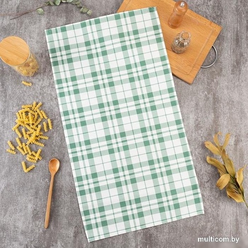 Полотенце Этель Eucalyptus 5511175 (белый/зеленый)