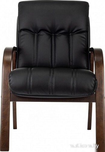 Офисный стул Бюрократ T-9932W-CF-Eco (черный, экокожа)