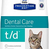 Сухой корм для кошек Hill&#039;s Prescription Diet Dental Care t/d Chicken 1.5 кг