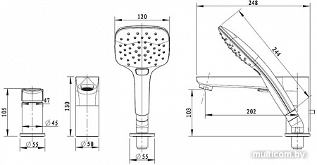 Смеситель Bravat F5173218CP-1-RUS