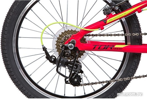 Детский велосипед Novatrack Tornado 20 (красный/черный, 2019)