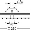 Верхний душ Grohe Tempesta 250 Cube 26681000