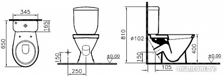 Унитаз Vitra Norm Blanc 9837B099-7201