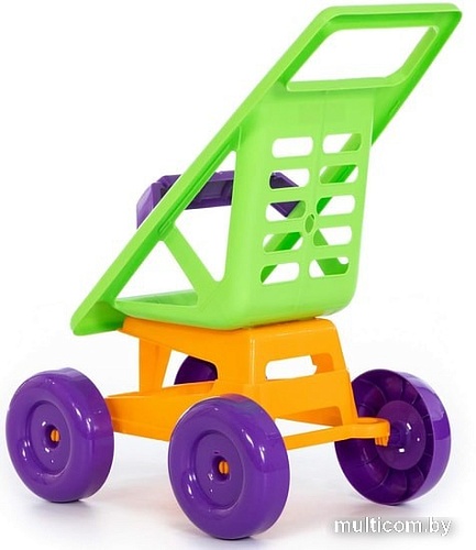 Коляска для кукол Полесье Кэти №1 43559 (фиолетовый/желтый/зеленый)