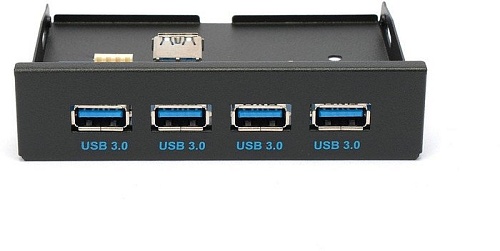 Планка портов на переднюю панель Gembird FP3.5-USB3-4A