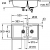 Кухонная мойка Grohe K700 100-C 90/50 2.0 31658AP0 (черный гранит)