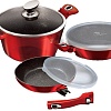 Набор кастрюль Berlinger Haus Burgundy Line BH-7050