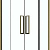 Душевой уголок Grossman Cosmo 100x100x195 300.K33.02.1010.32.00 (золото сатин/прозрачное стекло)