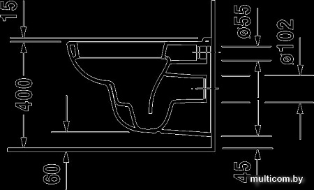 Унитаз Duravit D-Code (253509)