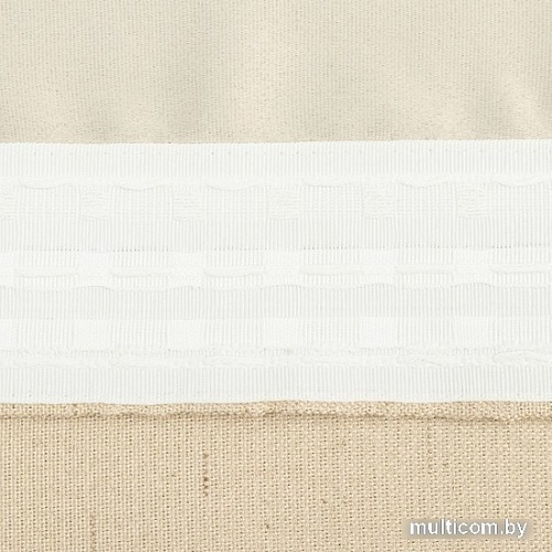 Штора Этель Классика 7062893 1.45x2.65. бежевый, 1 шт)