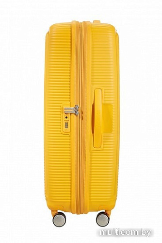 Чемодан-спиннер American Tourister SoundBox Golden Yellow 77 см