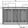 Стальной панельный радиатор Brugman Tип 22 300x100x1800 FEK220301801UBY (боковое подключение)