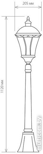 Уличный фонарь Elektrostandard Capella F (черное золото)