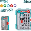 Набор отвертка с битами и головками Total TACSD30316 (31 предмет)