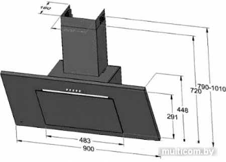Кухонная вытяжка Akpo Nero 90 WK-4 (белый)