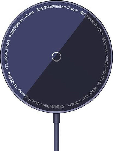 Беспроводное зарядное Baseus Simple Mini3 Magnetic Wireless Charger 15W CCJJ040205