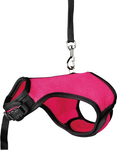 Trixie Soft Harness with Leash 61512 (розовый)